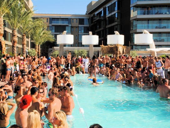 The pool at the W Scottsdale Hotel is always a popular