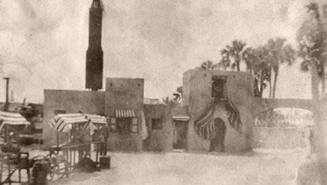 The created Moorish Village for the movie "Robinson Crusoe," filmed in Stuart in 1916.