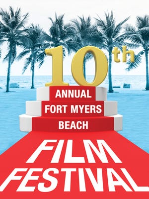 A promotional poster for the 10th-annual Fort Myers Beach Film Festival
