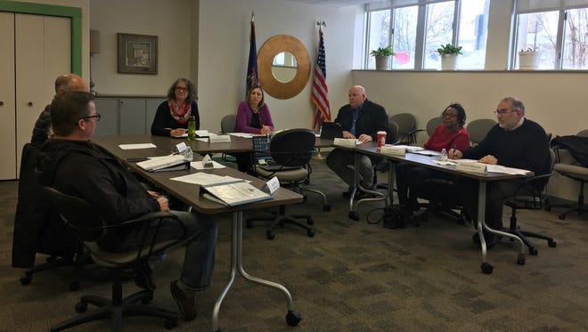 The Calhoun County Land Bank Authority board meeting on Thursday in Marshall.