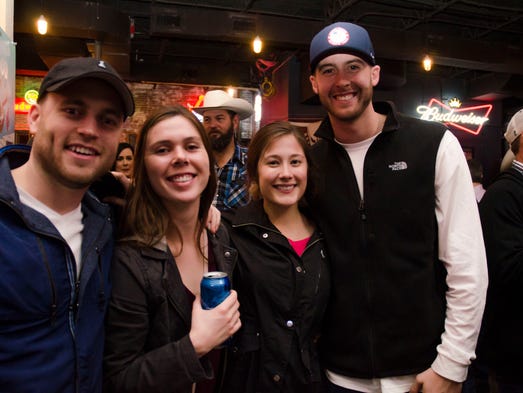 Jackson Teeling, 26, Anna Bruns, 27, Garrett Crall,