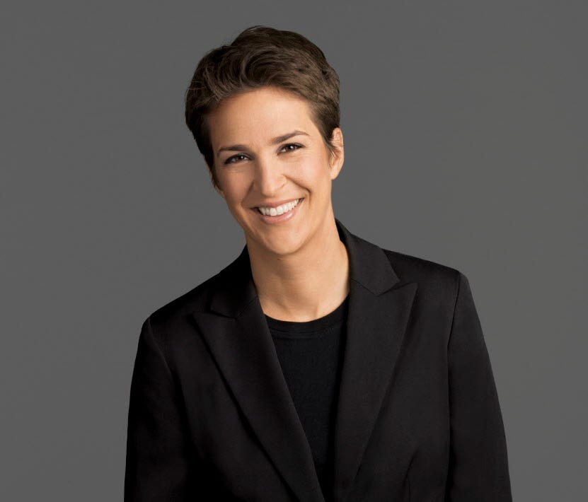 MSNBC's Rachel Maddow, host of 
