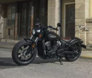 This Indian motorcycle goes with a blacked-out look