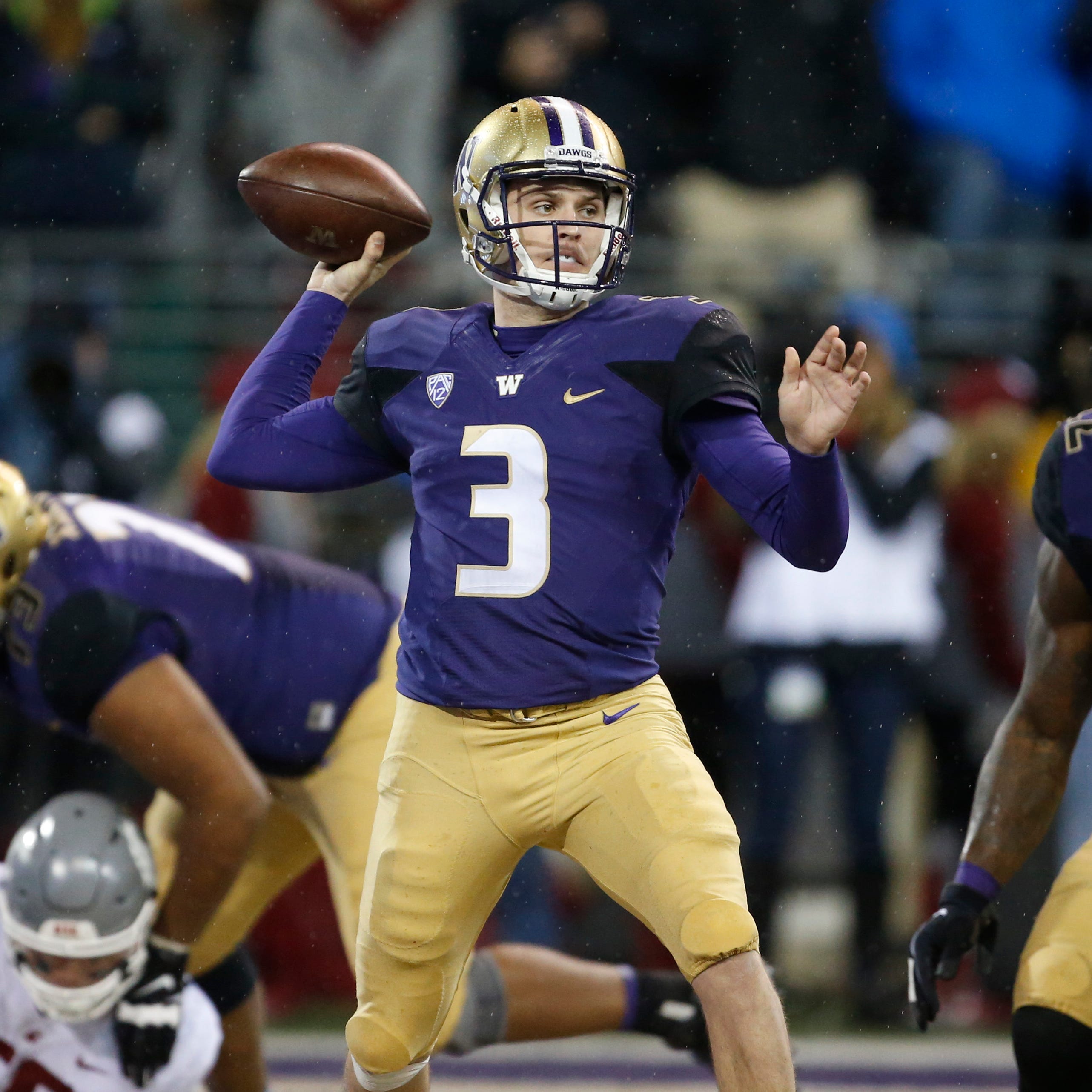 Washington quarterback Jake Browning will look to rebound and lead the Huskies back to the College Football Playoff in 2018.