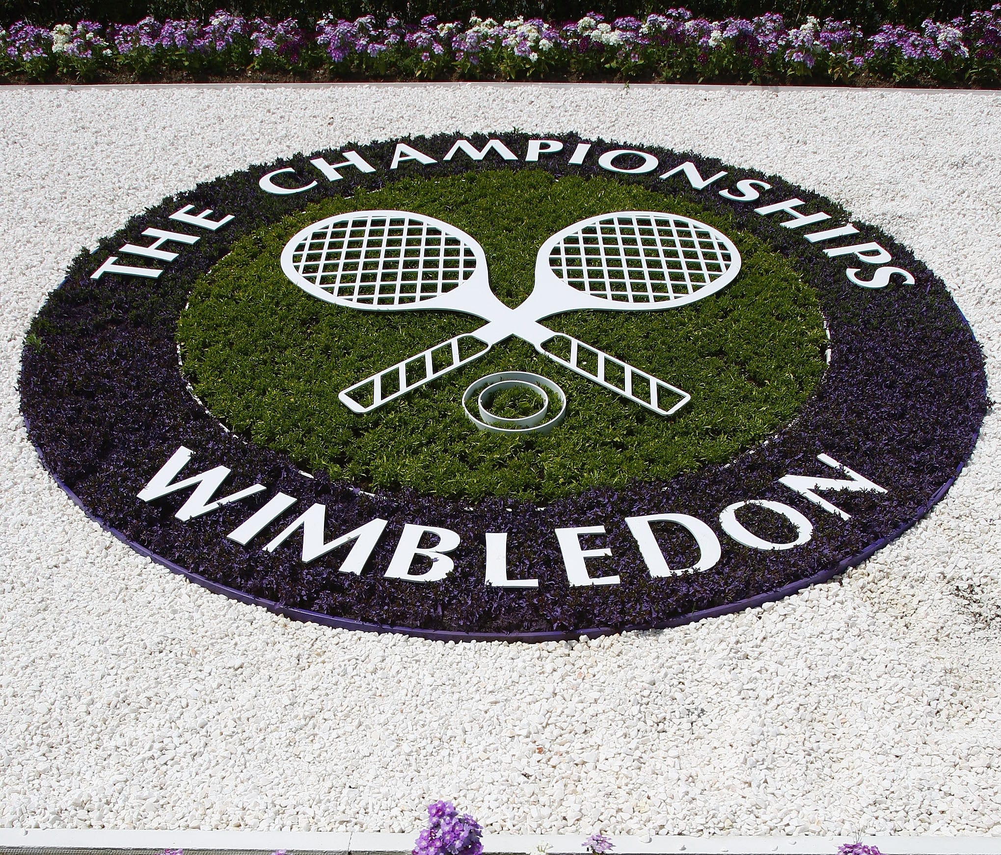 The Wimbledon logo.