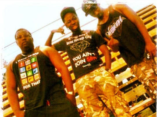 Sherell Lewis Jr. (center) is seen with two of his friends, Dominic Hackett (left) and Jerome Williams (right). Lewis died May 30, 2018, after being hit by a truck on U.S. Highway 71. SnapChat posts apparently made by the driver of that truck, Matthew Martin, have created a social media furor because he used a racial slur to describe Lewis.