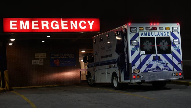 A file photo of the St. Francis Hospital emergency room in the City of Wilmington.