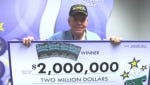 A Knoxville man claimed a $2 million lottery prize.