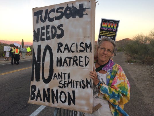 Protests at Steve Bannon Tuscon event