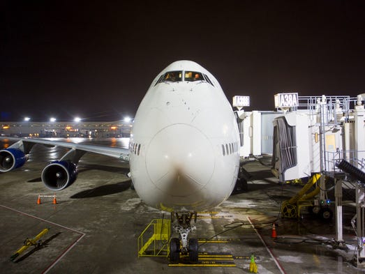 One of Delta Air Lines' last Boeing 747-400 jumbo jets