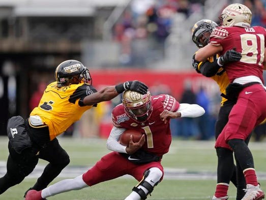 Southern Mississippi defensive back Kelsey Douglas