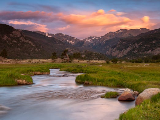 Moraine Park in Rocky Mountain National Park is an
