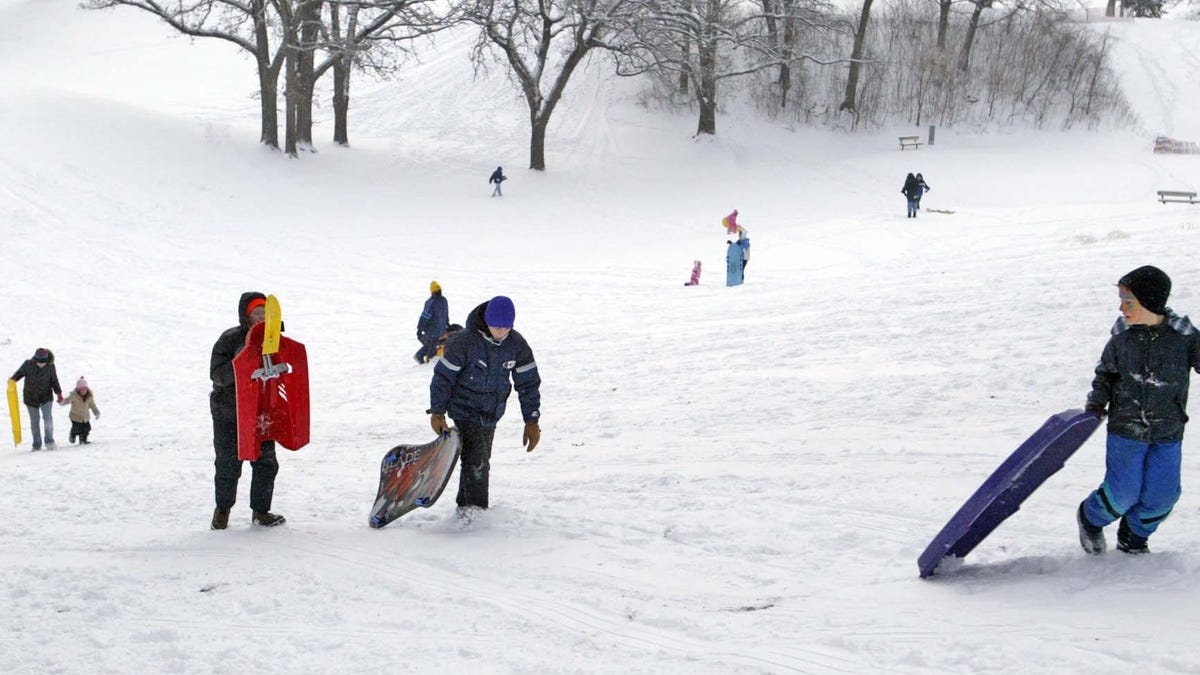 A Guide To Some Of The Best Sledding Hills In The Des Moines Area
