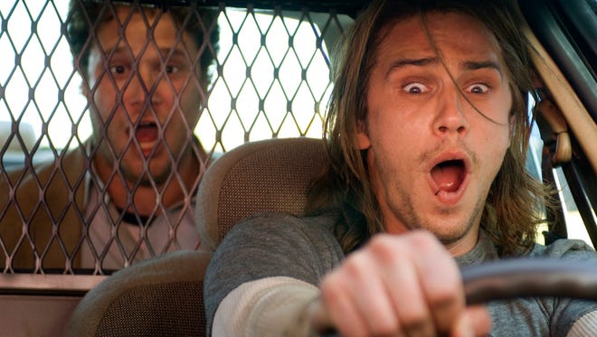 It was high times for Seth Rogen (back) and James Franco in the pot comedy "Pineapple Express" in 2008.