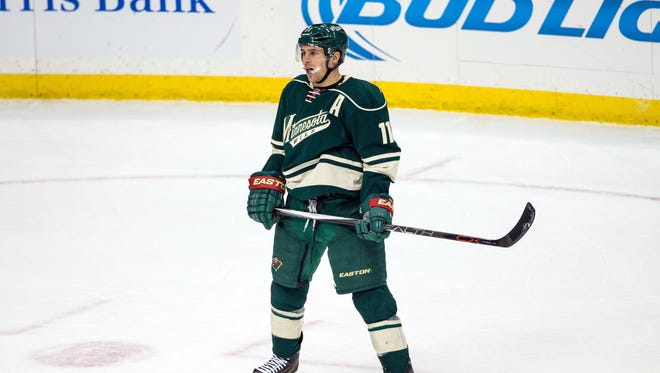 Wild winger Zach Parise has a goal and two assists in two games against the Coyotes this season.