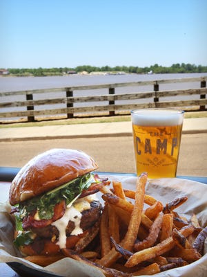 Sometimes a cold beer, with a piping hot burger 'n fries, is just what the doctor ordered at The Camp in Natchez.