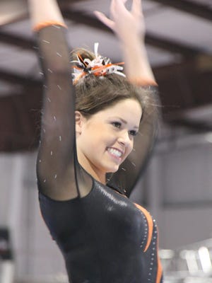 Courtney Casper was the state all-around gymnastics champion and led Brighton to a third-place team finish.