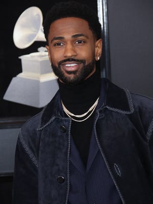 Big Sean arrives at the 60th Annual Grammy Awards at Madison Square Garden.