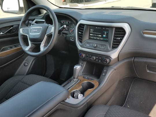 The 2018 GMC Acadia's interior offers good ergonomics
