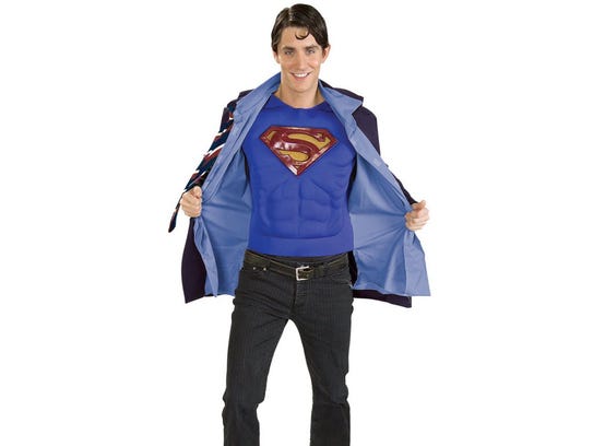 This Superman-Clark Kent reversible costume was sold