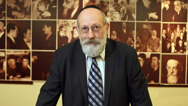 Rabbi Avi Shafran, director of public affairs for Agudath Israel of America, in his Manhattan office.