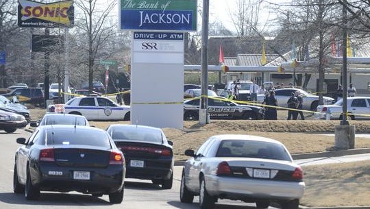 Two people were shot Monday morning in a domestic murder-suicide at Bank of Jackson on University Parkway. Police said David Laster shot himself after shooting Virginia Dorris inside the bank.