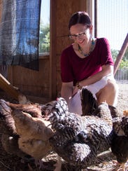 Jolene Kuty and her family keep seven laying hens,