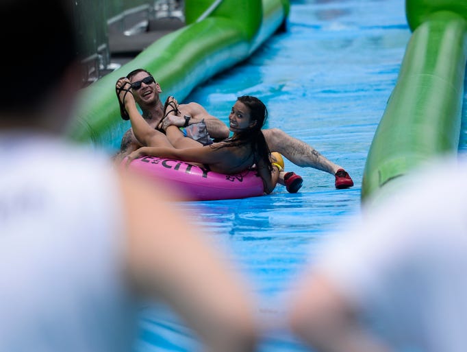 Thousands came out to Slide the City in Lancaster on