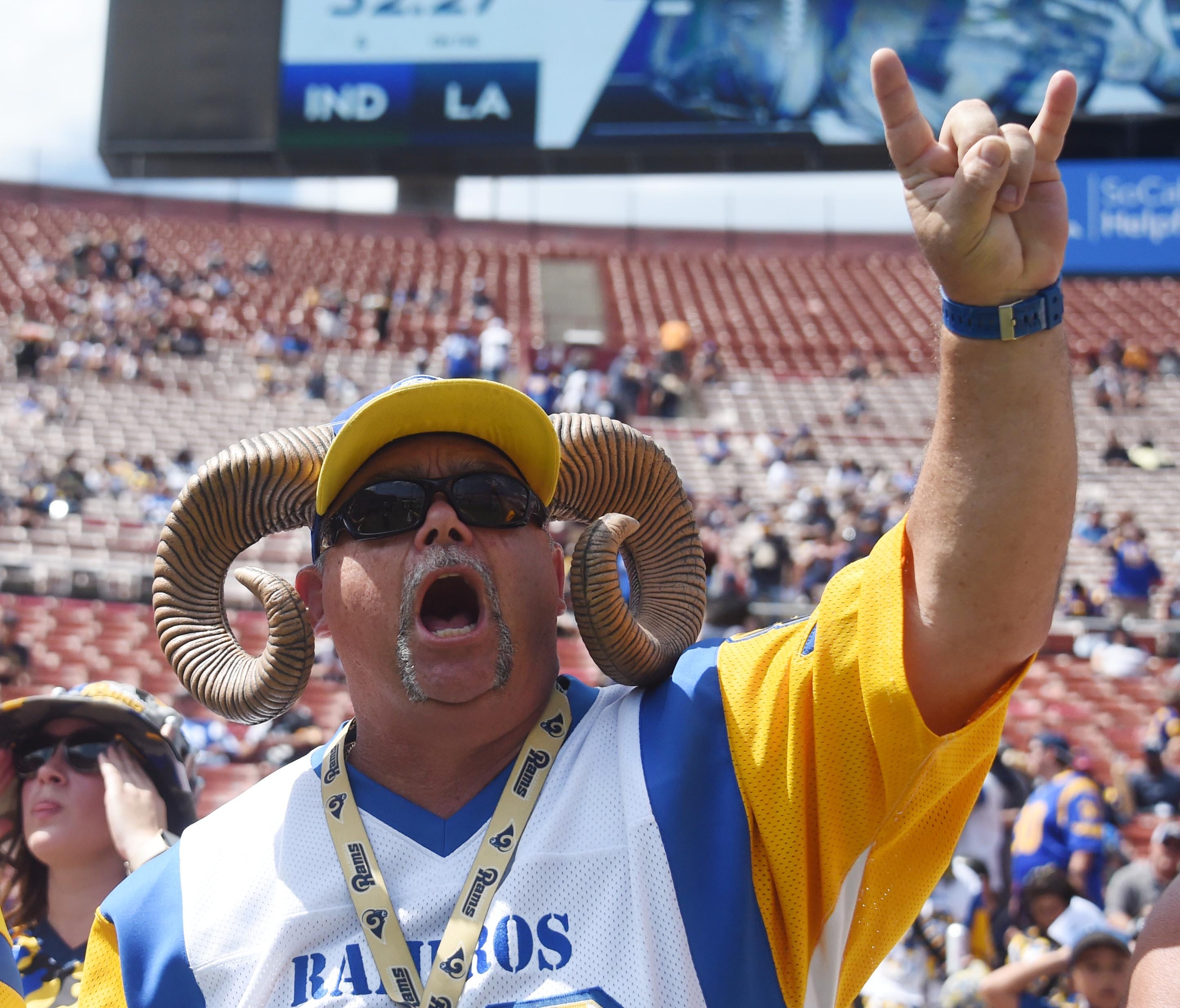 This Rams fan was excited for Sunday's season opener even if much of Los Angeles wasn't.