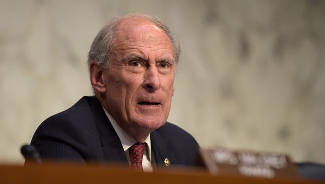 In this Nov. 17, 2016, file photo, then-Indiana senator Dan Coats speaks on Capitol Hill.