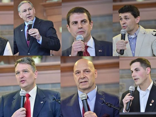 The candidates in the Republican primary for Pennsylvania's