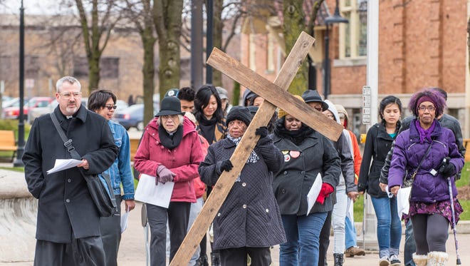The Way of the Cross is a longtime Good Friday tradition for local churches.