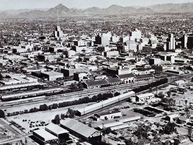 Arizona Then And Now Downtown Phoenix