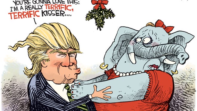 Trump Mistletoe