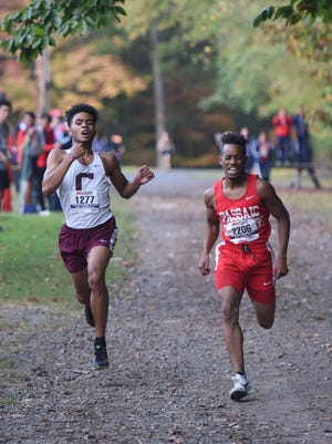 Kevin Heredia (Clifton) and Luis Peralta (Passaic)
Big North Liberty Cross-Country Championships.