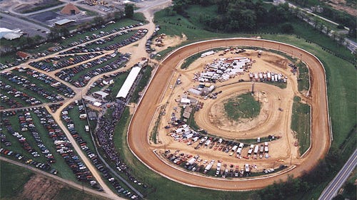 Selinsgrove Speedway, seen above, will have a 75th anniversary show on Tuesday night.