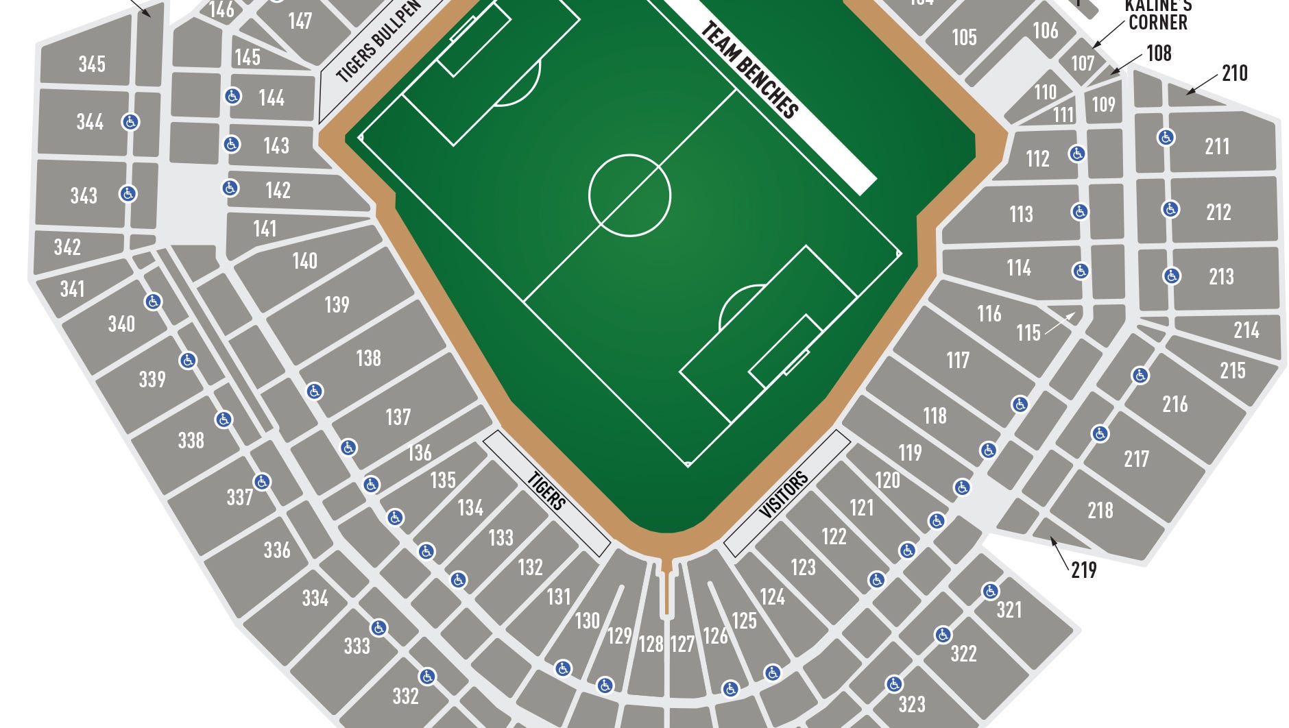 Comerica Park Concert Seating Chart Metallica