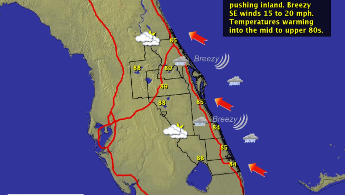 April 30 Partly Sunny High Of 85 Percent Chance Of Showers