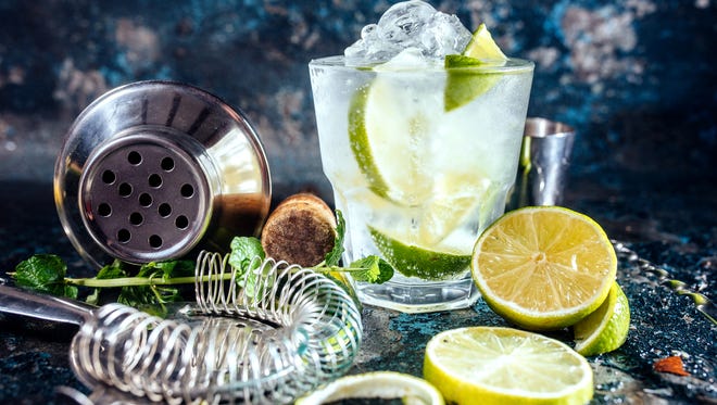 For a party, set up your own gin bar with a variety of garnishes.