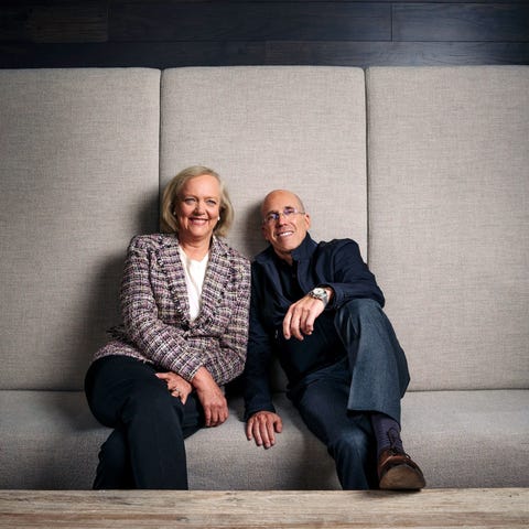 Quibi CEO Meg Whitman and founder Jeffrey Katzenbe