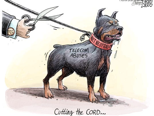 Caption:  Cutting the Cord.  Image: Picture of hand cutting leash labeled 