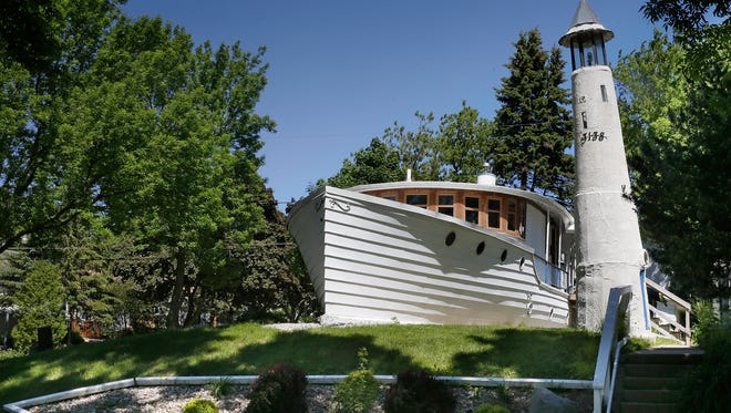 The "boat house" is on the market at 3138 N. Cambridge Ave. in Milwaukee. The home, built to look like a boat, is a well-known fixture on the east side. It's never actually been in the water.