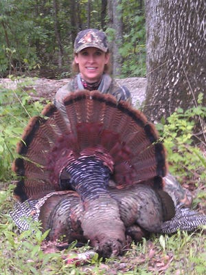 Birmingham’s Mary Jacobus from Birmingham with a nice Bama gobbler taken at Great Southern Outdoors in Bullock County.