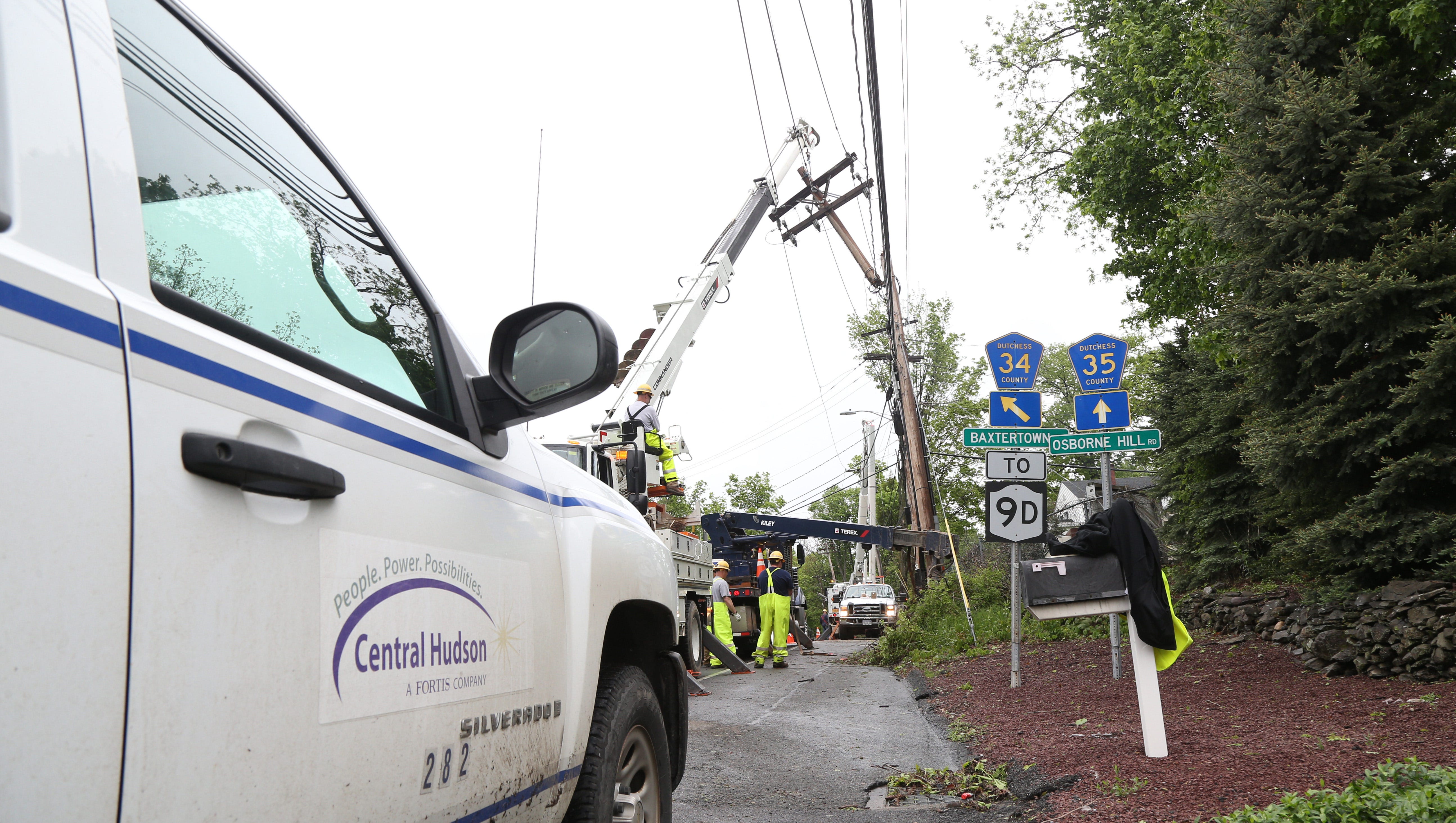 Central Hudson power outages remain Tuesday