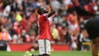 Manchester United's Romelu Lukaku reacts at the final