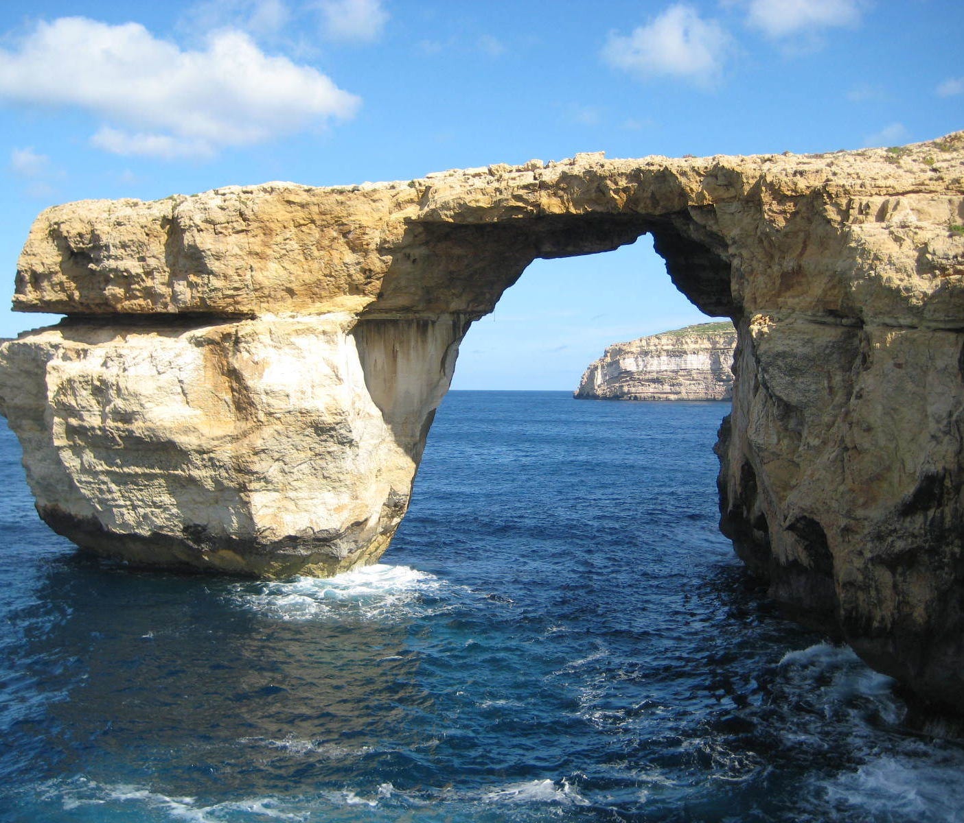 The Azure Window located just off Malta.