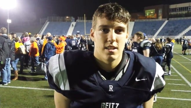 Reitz QB Reid Mahan threw 4 TD's in the Panthers' 49-23 win over North.