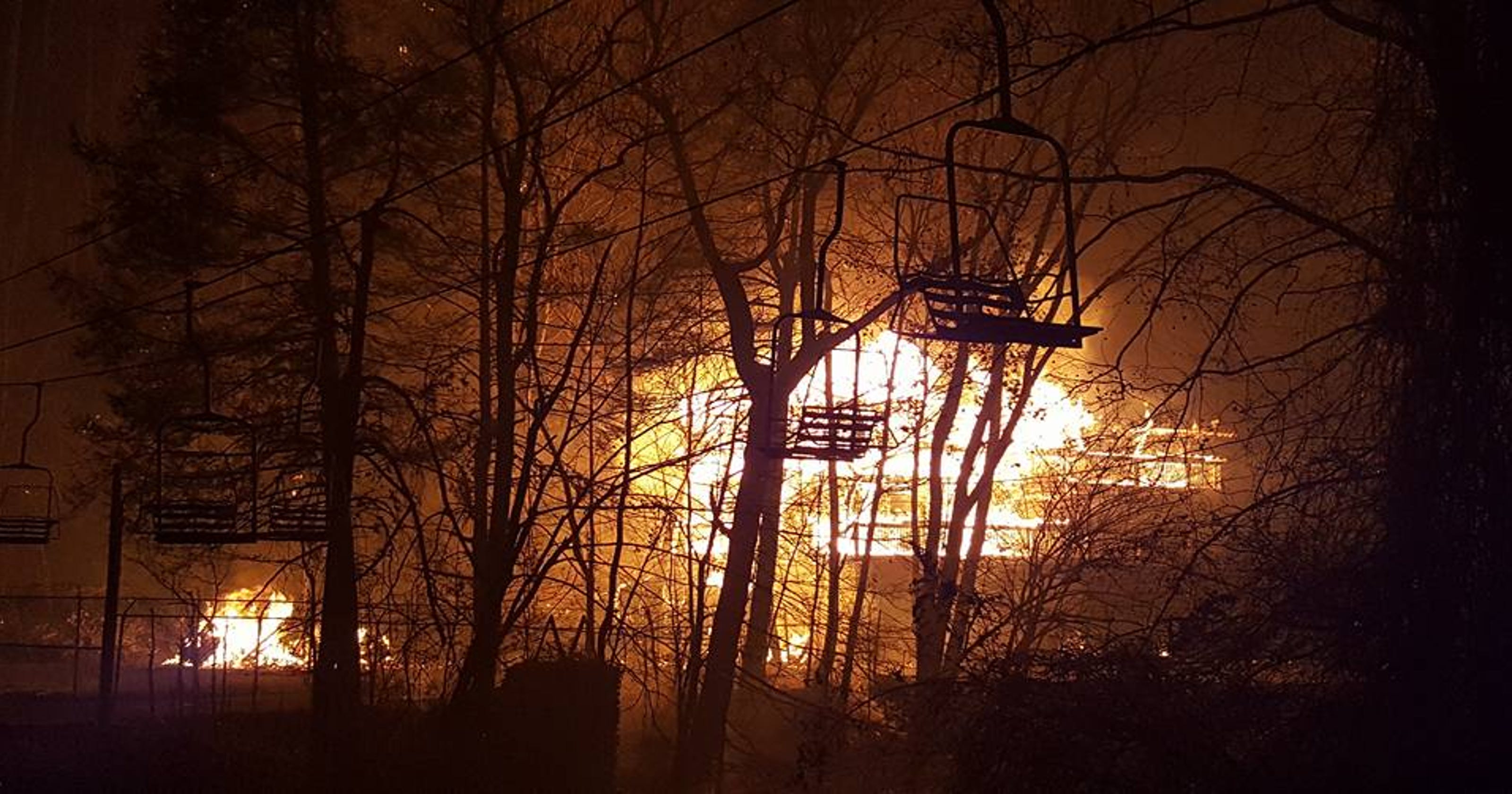 Map Fires Reported During The Gatlinburg Fire