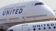 United Airlines jets taxi through Chicago O'Hare International