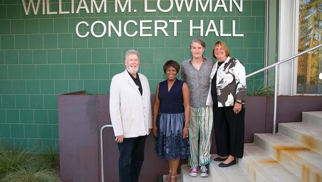 (left to right) William M. Lowman, President & Head of School Pamela Jordan, Nate Lowman, and Carolyn Lowman.